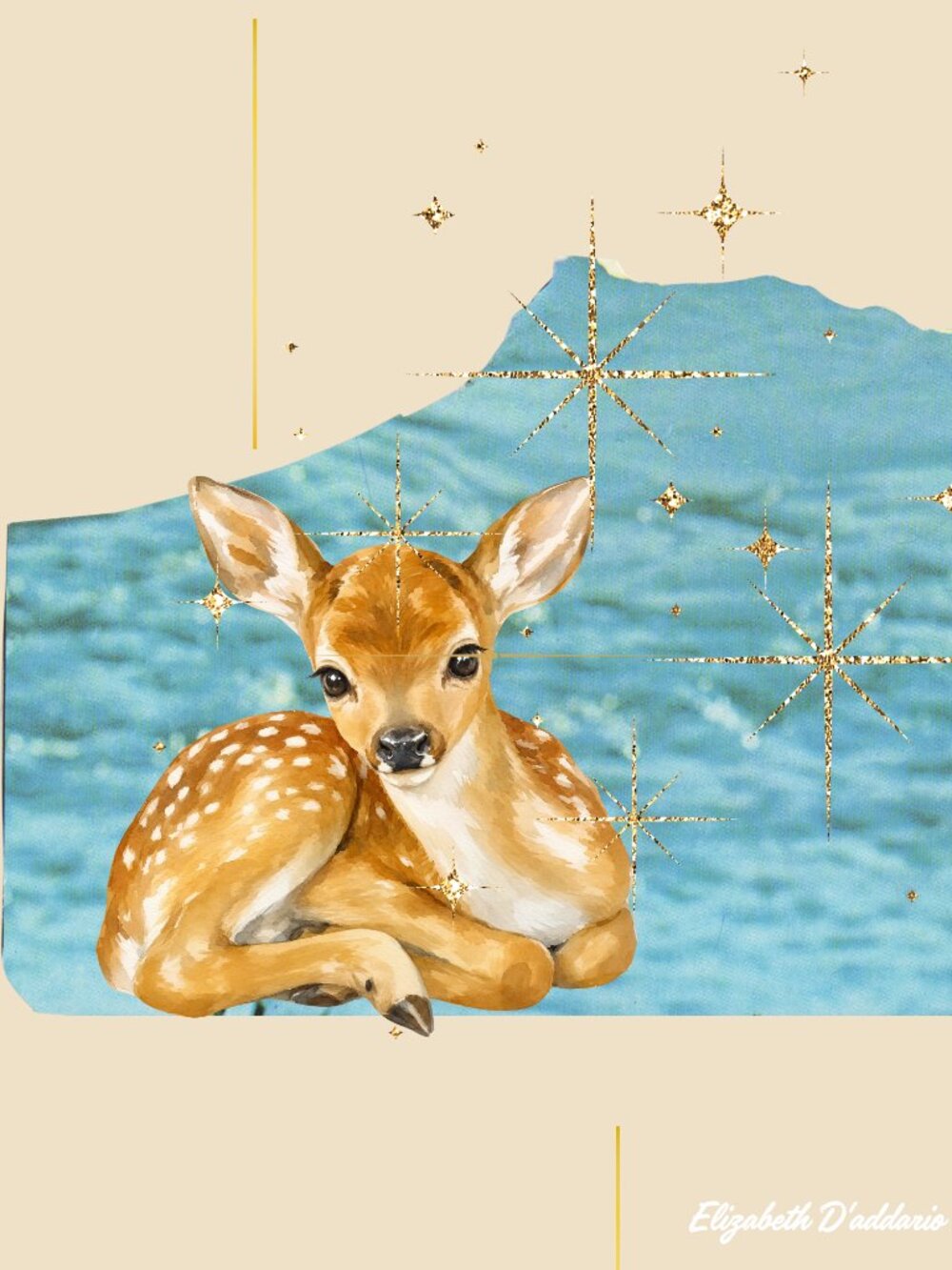 "Reindeer Friend" Original Art. Open to Size Requests